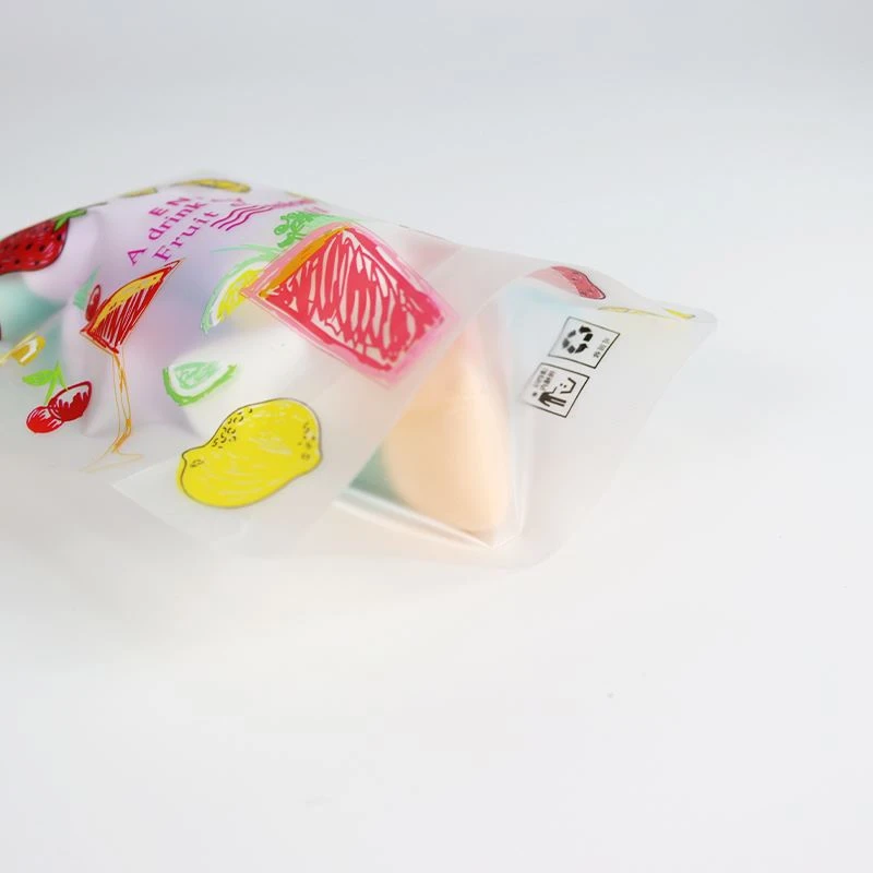 Marshmallow Frosted Texture PE zipper Bag Marshmallow Frosted Texture PE zipper Bag